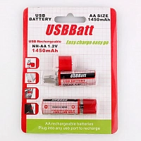 Аккумулятор USBbatt  NIMH    NH-AA 1.2V, 1450mAh